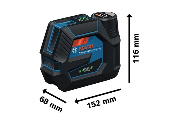 Bosch Profesyonel GCL 12V-50-22 CG 12v 2 Ah Akü L-Boxx 0601066S02 - Resim 2