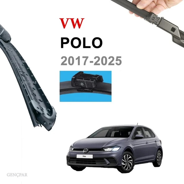 VW VOLKSWAGEN POLO ÖN SİLECEK TAKIMI (2 ADET) 2017-2025 ürün görseli 1