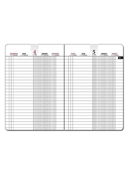 Gıpta 2026 Ticari Ajanda Günlük Kasa Ajandası 17x24 cm 112-EKK Lacivert - Resim 2