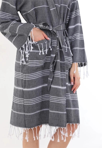 Didyma %100 Pamuk Sultan Peştemal Bornoz - 4