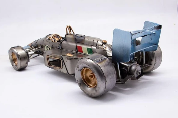 C1607 DEKORATİF METAL YARIŞ ARABASI BİBLO - 3