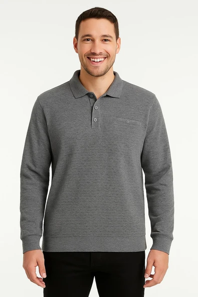 Ercan Regular Fit Polo Yaka Selanik Kazak - 7460