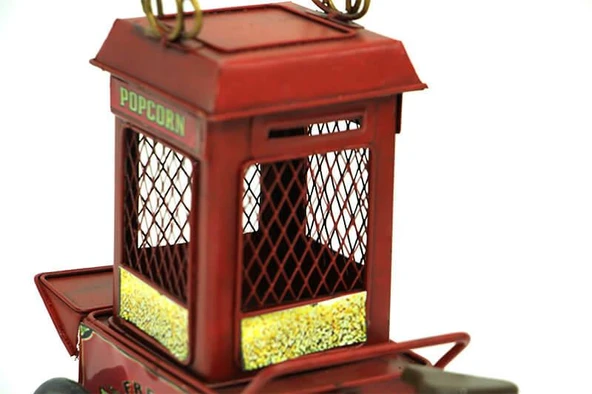 C0335 DEKORATİF METAL POPCORN PATLAMIŞ MISIR ARACI - 5