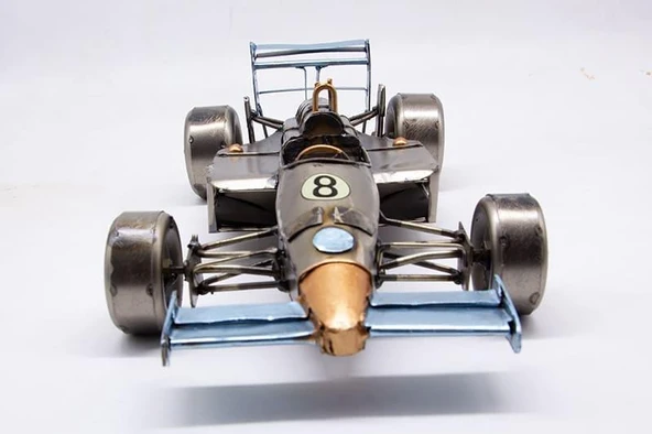 C1607 DEKORATİF METAL YARIŞ ARABASI BİBLO - 5