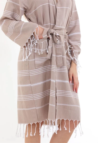 Didyma %100 Pamuk Sultan Peştemal Bornoz - 3