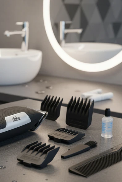 Sinbo SHC-1901 Sakal ve Saç Kesme Makinesi-Siyah - Resim 3