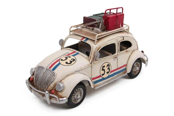 1510E-5164 DEKORATİF METAL ARABA BİBLO