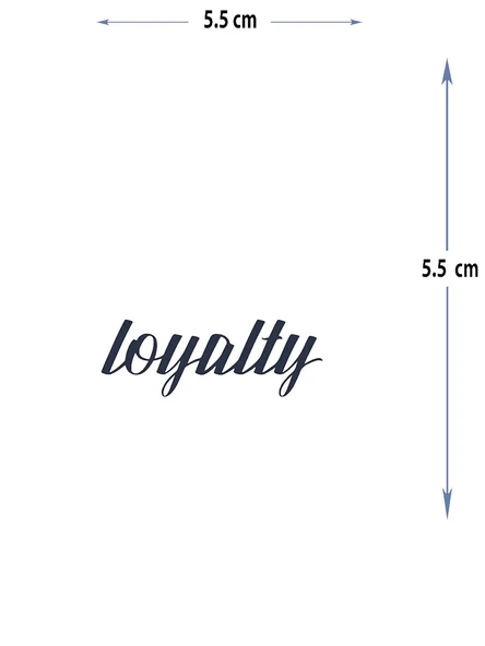 MED-103 YARI KALICI LOYALTY-BAĞLILIK DESEN DÖVME-TATTO ürün görseli