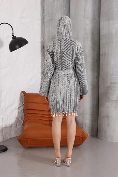 Tonna Black Bathrobe - 4