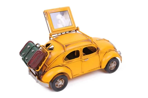 1510E-5387 DEKORATİF METAL ÇERÇEVELİ ARABA BİBLO - 3