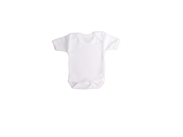 Sema Baby Yarım Kol Badi (Body) 0-3 Ay - Beyaz ürün görseli 1