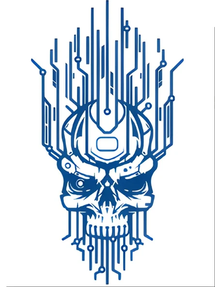 GZ-620 ORTA BOY YARI KALICI İŞLEMCİLİ KURUKAFA DESEN DÖVME-TATTO ürün görseli