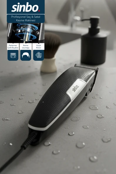 Sinbo SHC-1901 Sakal ve Saç Kesme Makinesi-Siyah ürün görseli