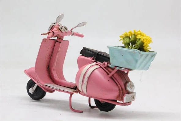 C1651 DEKORATİF METAL SCOOTER BİBLO - 4