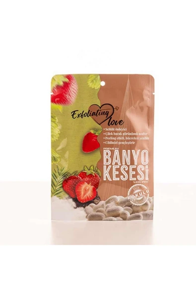 HASSAS CİLT ÇİLEK KOKULU KESE % 100 İPEK ürün görseli