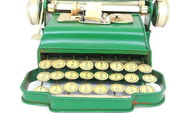 C0727 METAL DEKORATİF DAKTİLO BİBLO - 4