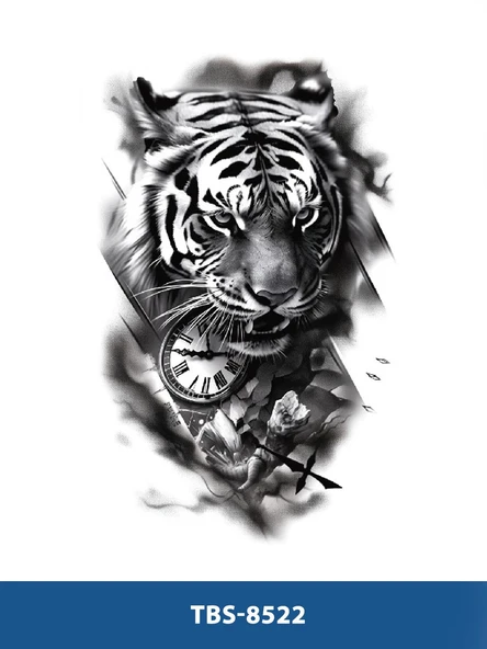 TBS-8522 ORTA BOY KAPLAN DESEN GEÇİCİ DÖVME-TATTO ürün görseli