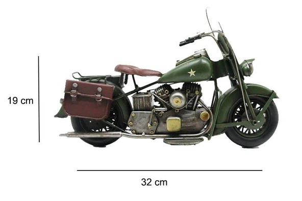 C1641 DEKORATİF METAL MOTORSİKLET BİBLO - 2