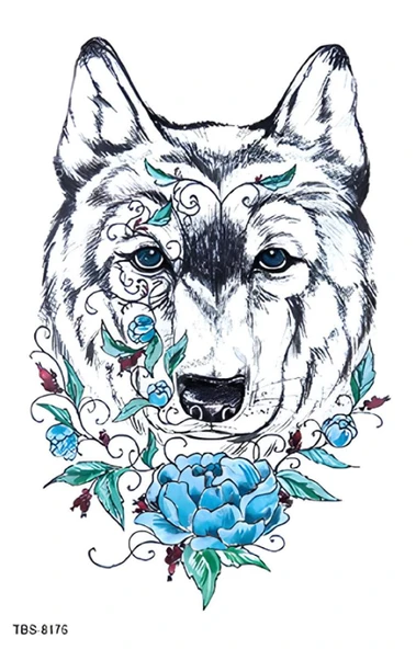 TBS-8176 ORTA BOY KURT DESEN GEÇİCİ DÖVME-TATTO ürün görseli