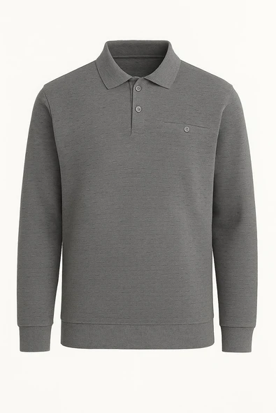 Ercan Regular Fit Polo Yaka Selanik Kazak - 7460 - 2