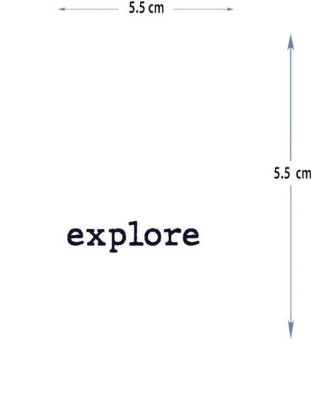 MED-033 YARI KALICI EXPLORE-KEŞFETMEK YAZILI DÖVME-TATTO ürün görseli