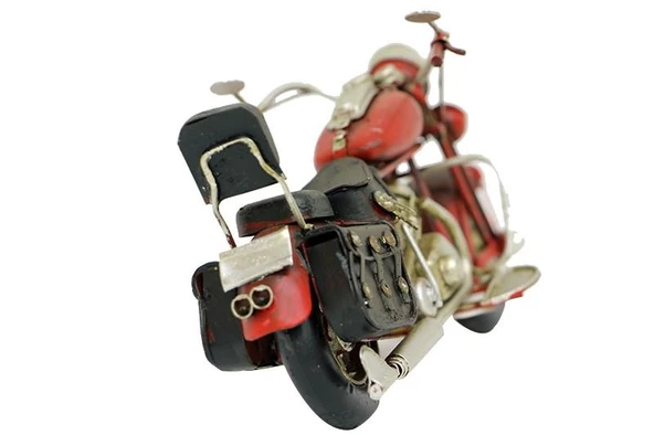 C0172-KIRMIZI DEKORATİF MOTORSİKLET BİBLO - 3