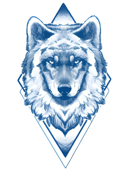 GZ-689 ORTA BOY YARI KALICI KURT DESEN DÖVME-TATTO ürün görseli