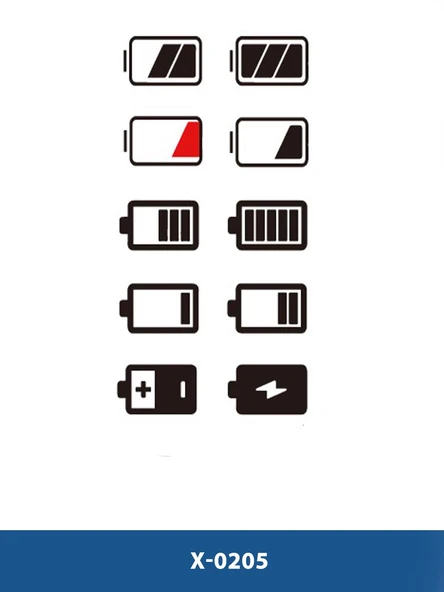 X-205 TELEFON PİL ÖMRÜ ÇOKLU DESEN GEÇİCİ DÖVME-TATTO ürün görseli