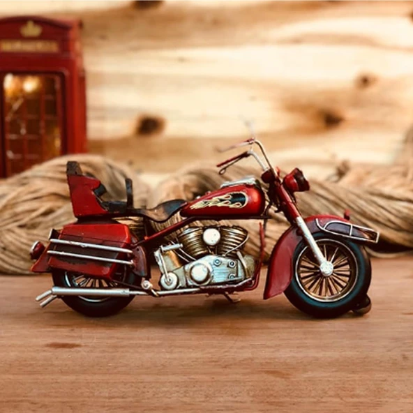 0410W-289 DEKORATİF METAL MOTOSİKLET BİBLO - 4