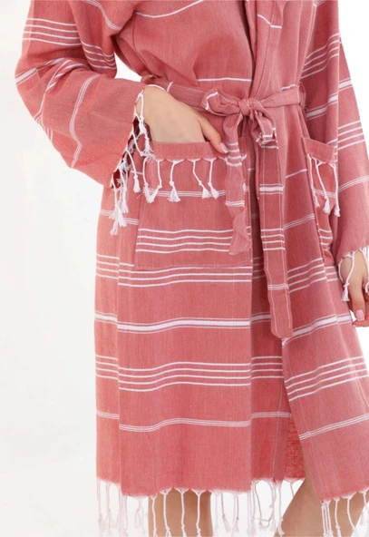 Didyma %100 Pamuk Sultan Peştemal Bornoz - 3