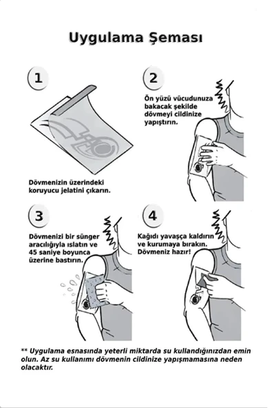 HB-813X ORTA BOY SAVAŞCI KADIN VE ŞAMAN PUSULASI DESEN GEÇİCİ DÖVME-TATTO - Resim 2