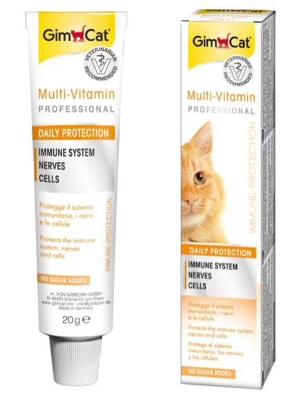 Gimcat Multi Vitamin Paste 12 Vitaminli Kedi Macunu 20 Gr ürün görseli