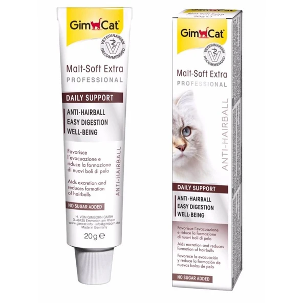 Gimcat Malt Soft Extra Tüy Yumağı Atmaya Yardımcı Kedi Macunu 20 Gr - Resim 3