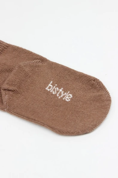 Bistyle 5'li Penye Soket Kutulu Basic Çorap 10131 Bej - Resim 5