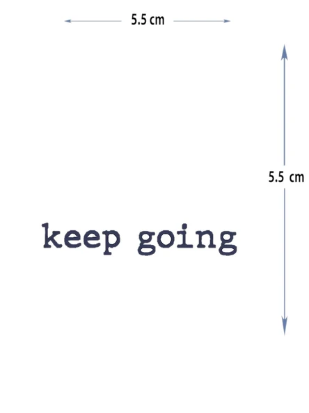MED-065 YARI KALICI KEEP GOİNG-İLERLE YAZILI DÖVME-TATTO ürün görseli