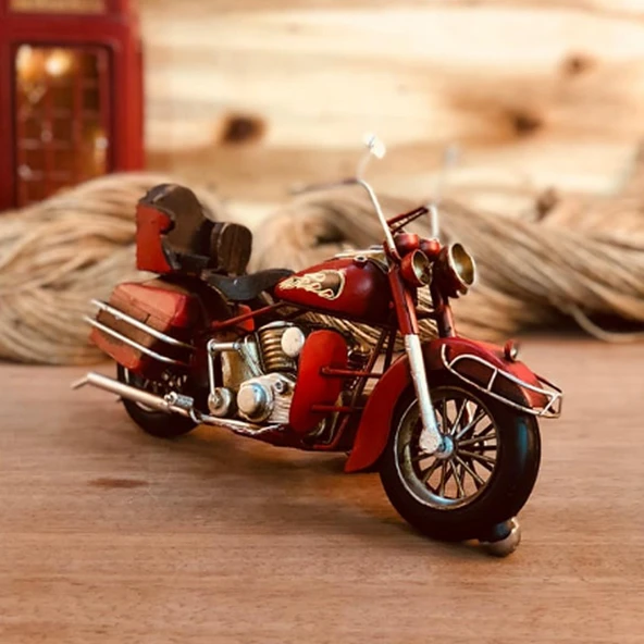 0410W-289 DEKORATİF METAL MOTOSİKLET BİBLO