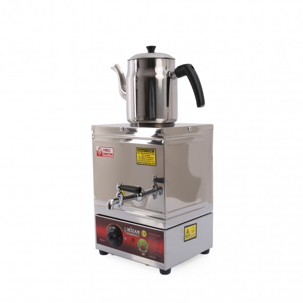 MİZAN Tek Demlikli Elektrikli Pleytsiz 10 Lt. Çay Kazanı Ocağı -mç215 DEMLİK DAHİL - 2