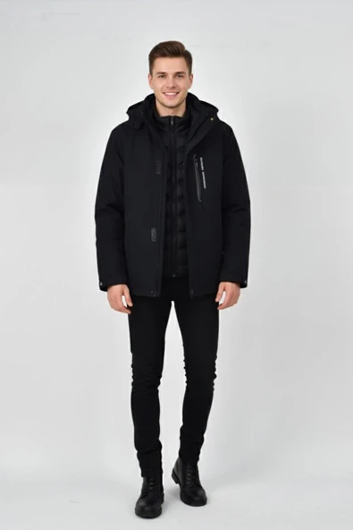 Erkek Kapüşonlu Spor Mont 2 Parça Regular Fit 3361 BGL-ST04901 ürün görseli