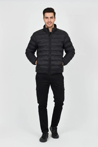 Erkek Kapüşonlu Spor Mont 2 Parça Regular Fit 3361 BGL-ST04901 - Resim 8