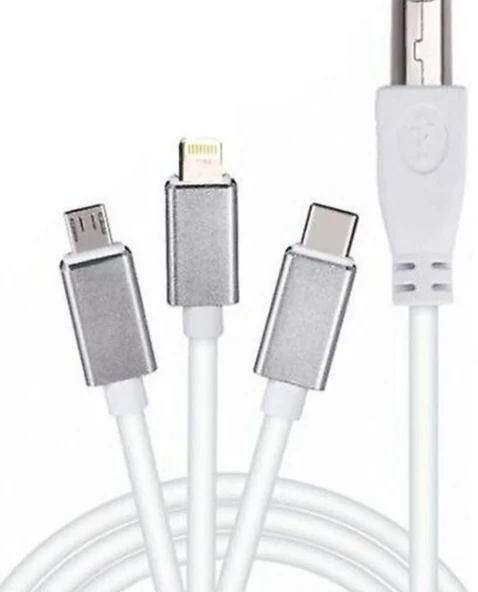 ZR362 Ads 501 Type-C 3 İn 1 Yazıcı Kablosu