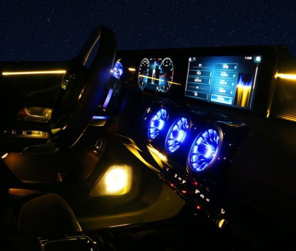 MERCEDES W177 2019-2021 ÖN IŞIKLI HAVALANDIRMA SETİ 64 RENK - 4