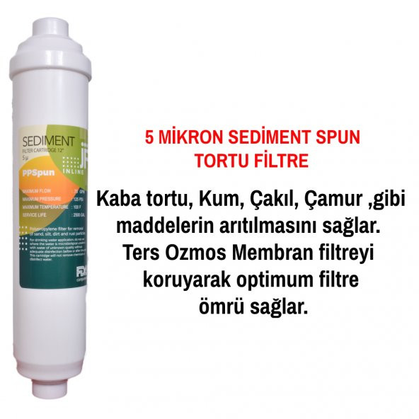 BMS, Ravent, Ova, Sulax, AquaPlus LG İnline Su Arıtma Filtre Seti - 6