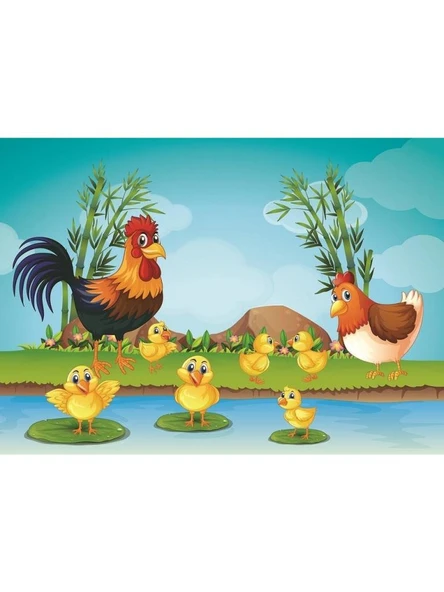 Art Puzzle Kids Hayvanlar ve Yavruları 35+60 Parça 2'li Puzzle - 4496 - Resim 3