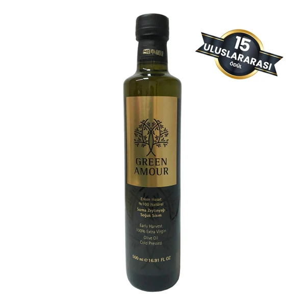 Green Amour Erken Hasat %100 Natürel Sızma Zeytinyağı 500 ml e ürün görseli 1