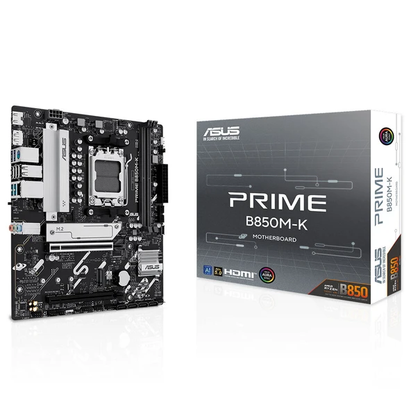 ASUS PRIME B850M-K AM5 DDR5 8400MHZ(OC) HDMI mATX ANAKART ürün görseli