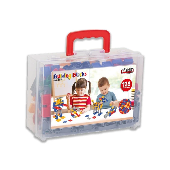 03 507 BUILDING BLOCKS ÇANTALI 128 PARÇA ŞOK - Resim 7