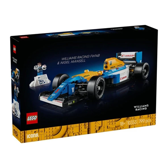 10353 Lego icons Williams Racing FW14B ve Nigel Mansell 10353 parça +18 yaş ürün görseli