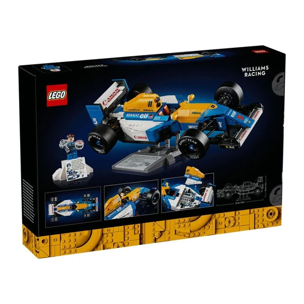 10353 Lego icons Williams Racing FW14B ve Nigel Mansell 10353 parça +18 yaş - Resim 6