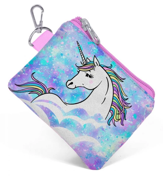 Coral High Mavi Unicorn Bozuk Para Çantası ürün görseli