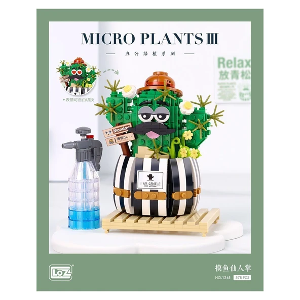 LZ1245 LOZ Kaktüs Blok Seti -Vagon life - Resim 4